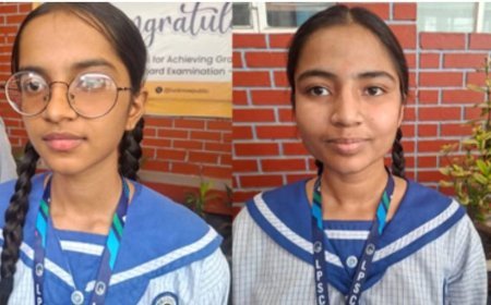 Lucknow : लखनऊ पब्लिक स्कूल की अद्रिजा और आरोही ने किया कमाल, हाईस्कूल परीक्षा में 577 अंक पाकर बनीं टॉपर