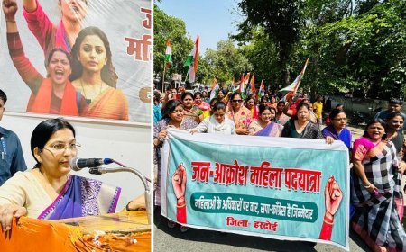 Hardoi: नगर में ‘जन आक्रोश सम्मेलन’ में गरजीं महिलाएं, महिला सशक्तिकरण में बाधाओं पर विपक्ष की आलोचना।
