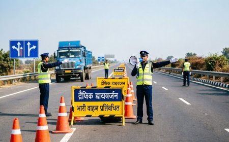 Hardoi: हरदोई में गंगा एक्सप्रेस- वे उद्घाटन को लेकर ट्रैफिक डायवर्जन, कई मार्गों पर भारी वाहनों की एंट्री बंद। 