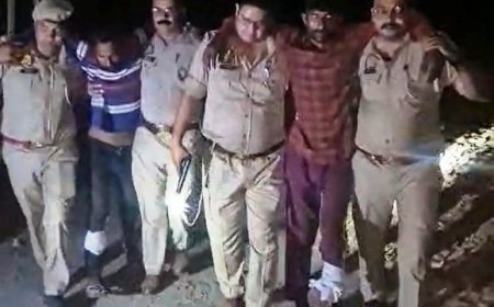 Pilibhit: पुलिस और शिकारियों में हुई मुठभेड़, पांच शिकारी गिरफ्तार, शिकारियों के पास मिले अवैध हथियार। 