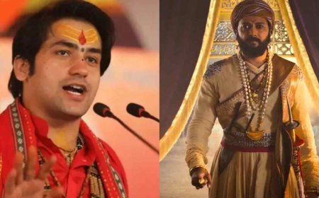 रितेश देशमुख ने शिवाजी महाराज पर धीरेंद्र शास्त्री के बयान को बताया 'बकवास', विवाद बढ़ने पर बागेश्वर बाबा ने मांगी माफी।