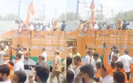 Lucknow : सीएम के दूसरे रोड-शो में भीड़ ने पैमाने तोड़े, हर तरफ गूंजा- 'योगी-योगी'