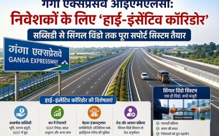 गंगा एक्सप्रेसवे आईएमएलसी: निवेशकों के लिए ‘हाई-इंसेंटिव कॉरिडोर’, सब्सिडी से सिंगल विंडो तक पूरा सपोर्ट सिस्टम तैयार। 