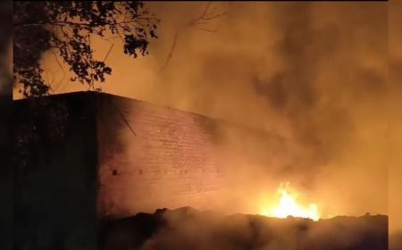 Deoband : देवबंद के मोहल्ला बेरियान में प्लास्टिक गोदाम में भीषण आग, स्थानीय लोगों ने पाया काबू