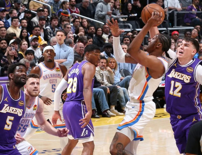 एनबीए ब्लॉकबस्टर: पेकॉम सेंटर में भिड़ेंगे दिग्गज, लेकर्स और ओक्लाहोमा सिटी थंडर के बीच वर्चस्व की जंग।