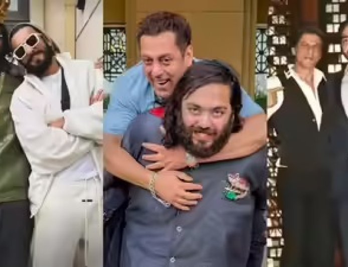 अनंत अंबानी के 31वें जन्मदिन पर बॉलीवुड का जमावड़ा: सलमान खान ने गले लगाकर जताया प्यार, शाहरुख ने दीं दुआएं।
