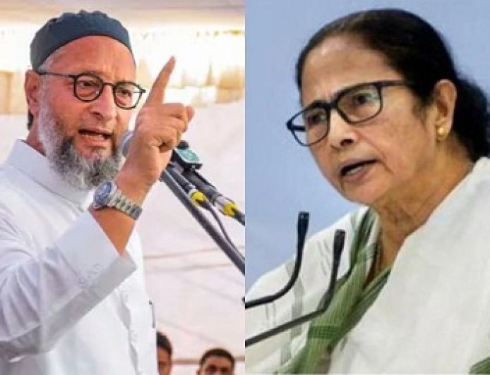 ममता बनर्जी पर ओवैसी का तीखा प्रहार, कहा- 'पश्चिम बंगाल में मुसलमानों के साथ जानवरों जैसा सलूक कर रही है तृणमूल सरकार'।