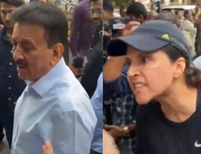 'गेट आउट..., आम आदमी की तकलीफ तो देखो...' लंबे जाम में फंसी महिला ने मंत्री को लताड़ा, वीडियो वायरल होने के बाद लोगों ने दिया समर्थन।