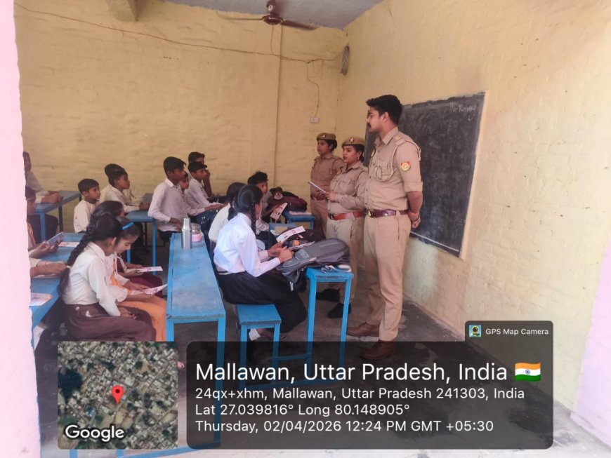 Hardoi : गंगारामपुर में मिशन शक्ति के तहत जागरूकता चौपाल, छात्राओं को सिखाए आत्मरक्षा के गुर