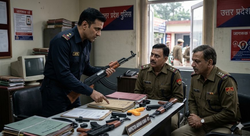 यूपी पुलिस की बड़ी लापरवाही: असली AK-47 को 'खिलौना' बताकर आतंकी को छोड़ा था, एटीएस की जांच में हुआ खुलासा, दरोगा- सीओ अब लपेटे में।