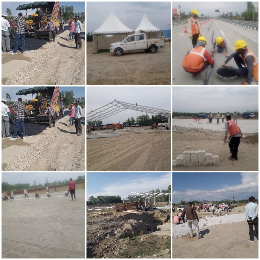 Saharanpur : दिल्ली-देहरादून एक्सप्रेसवे का उद्घाटन करने आ रहे प्रधानमंत्री मोदी, सहारनपुर में तैयार हो रहा भव्य पंडाल