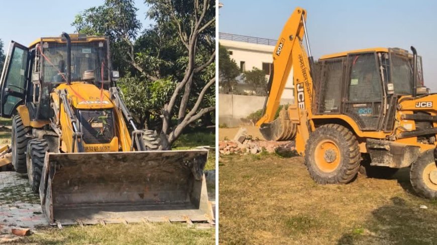 Lucknow : चिनहट व बी0के0टी0 में 04 अवैध प्लाटिंग पर एलडीए ने चलाया बुलडोजर 