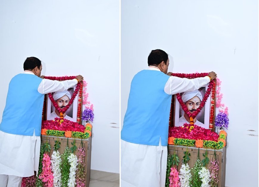 Lucknow : अमर शहीद मंगल पांडे का बलिदान राष्ट्रभक्ति और साहस का अमिट प्रतीक- केशव प्रसाद मौर्य