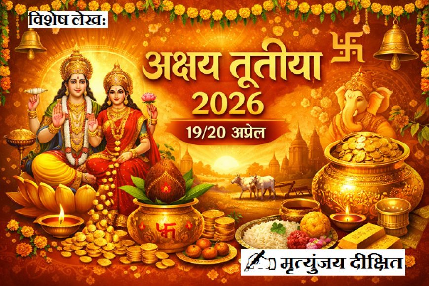 Special Article: 19/20 अप्रैल  (अक्षय तृतीया 2026) पर विशेष- अक्षय होंगे पुण्य सभी। 