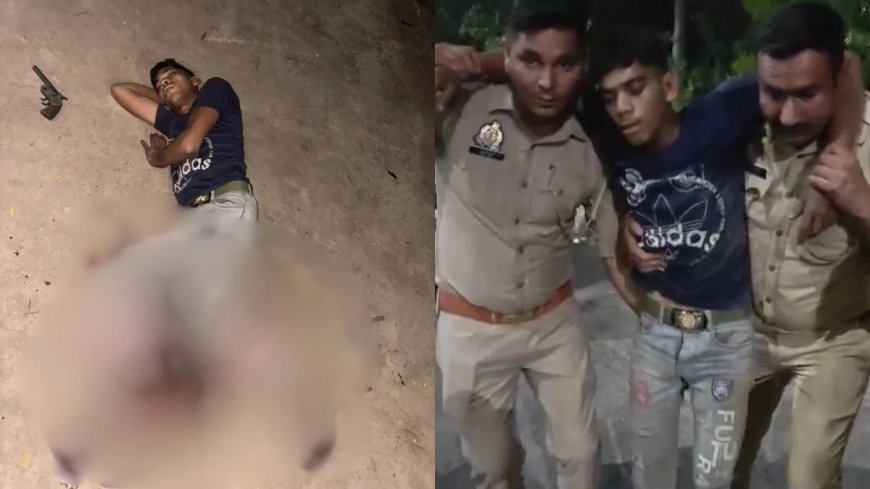 आधी रात को मासूम का अपहरण और दुष्कर्म करने वाले लुटेरे को पुलिस ने घेरा, जवाबी फायरिंग में आरोपी घायल और गिरफ्तार