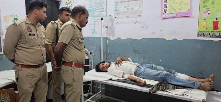 Amroha: अमरोहा में पुलिस की गौ तस्करों से हुई मुठभेड़, दो गिरफ्तार, एक को लगी गोली।