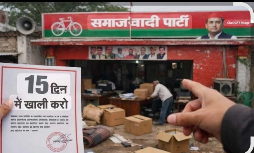 Sitapur : सीतापुर में नजूल भूमि पर बड़ा एक्शन: सपा जिलाध्यक्ष समेत तीन को नोटिस, खाली होगा टाउन हॉल परिसर