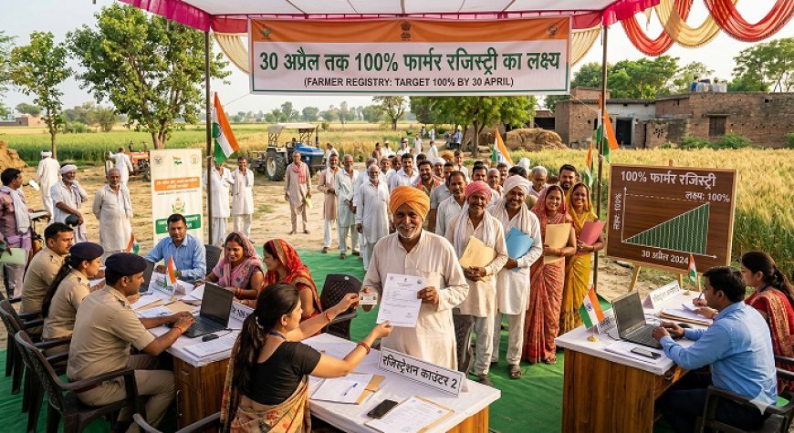 Lucknow: 30 अप्रैल तक 100% फार्मर रजिस्ट्री का लक्ष्य, जायद 2026 के लिए डिजिटल क्रॉप सर्वे की तैयारी तेज। 