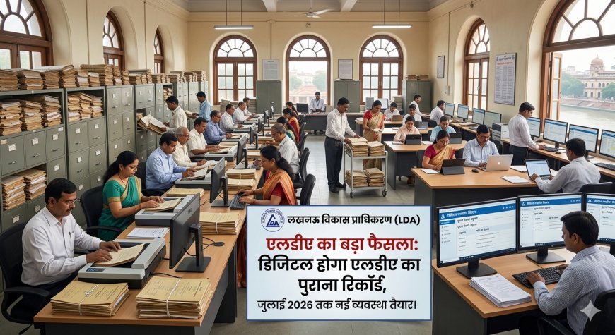 एलडीए का बड़ा फैसला: सडिजिटल होगा एलडीए का पुराना रिकॉर्ड, जुलाई 2026 तक नई व्यवस्था तैयार। 