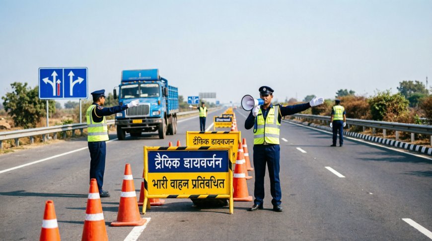 Hardoi: हरदोई में गंगा एक्सप्रेस- वे उद्घाटन को लेकर ट्रैफिक डायवर्जन, कई मार्गों पर भारी वाहनों की एंट्री बंद। 