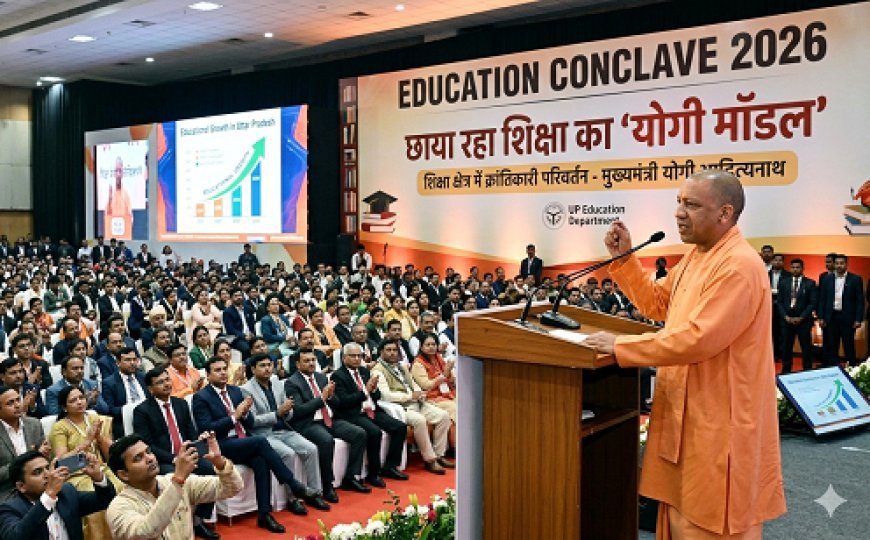 Lucknow: एजुकेशन कॉन्क्लेव 2026 में छाया रहा शिक्षा का ‘योगी मॉडल’, यूपी की शिक्षा नीति बनी चर्चा का केंद्र। 