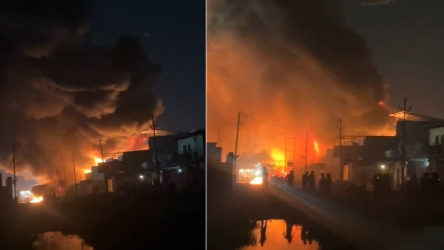 Bulandshahr : बुलंदशहर रोड पर फैक्ट्री में लगी आग ने खोली सुरक्षा दावों की पोल