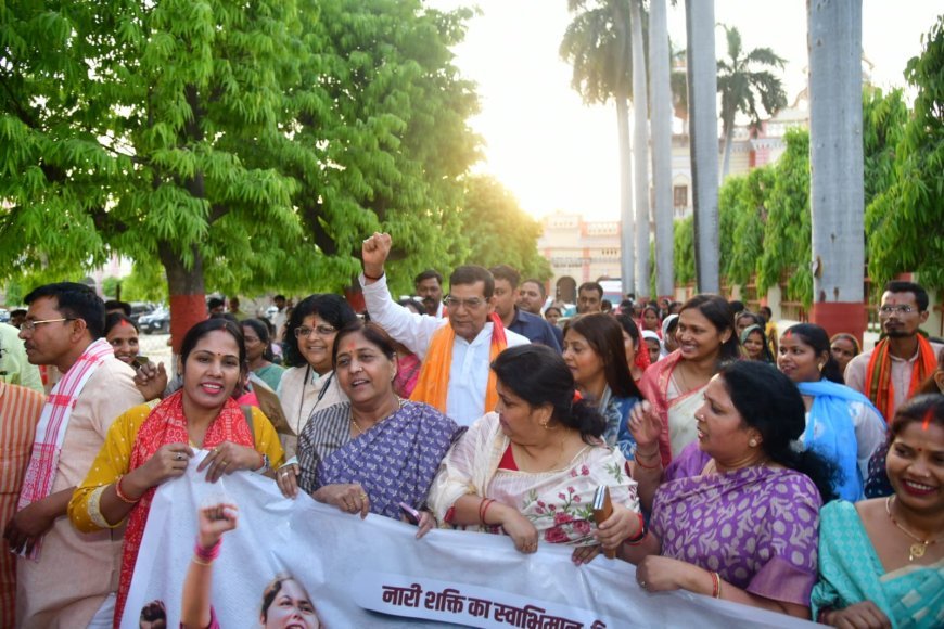 Lucknow : जौनपुर में नारी शक्ति वंदन सम्मेलन और महिला आक्रोश मार्च, मंत्री ए.के. शर्मा ने विपक्ष को घेरा