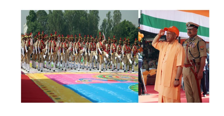 Lucknow : सीएम के हाथों सम्मान पाकर खिले महिला आरक्षियों के चेहरे, योगी ने रिक्रूट आरक्षियों को दिया सेवा और सुरक्षा का मंत्र