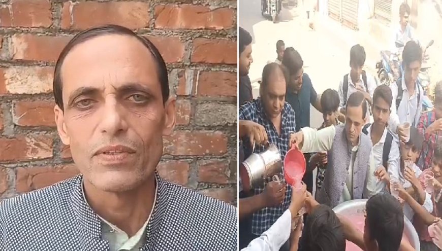 Sambhal: भीषण गर्मी में इंसानियत की मिसाल- सईद अख्तर ने परिंदों और राहगीरों के लिए बढ़ाया मदद का हाथ। 