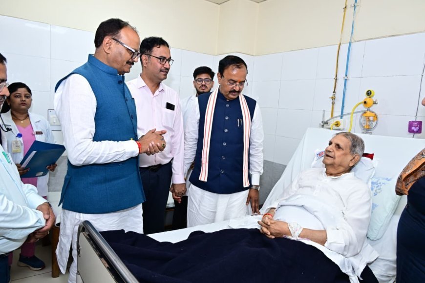 Lucknow : उप मुख्यमंत्री केशव प्रसाद मौर्य एवं बृजेश पाठक ने पूर्व मंत्री नरेन्द्र कुमार सिंह गौर का हालचाल जाना