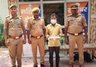 Hardoi: माधौगंज पुलिस ने अवैध तमंचे के साथ युवक को किया गिरफ्तार। 
