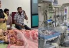 उत्तर प्रदेश के मुरादाबाद में चिकित्सा जगत का अनोखा चमत्कार, एक निजी अस्पताल में महिला ने एक साथ चार बच्चों को दिया जन्म।