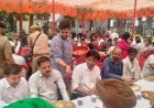 Hardoi: कलेक्ट्रेट परिसर में आयोजित विशाल भण्डारे का आयोजन किया गया।