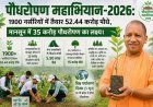 पौधरोपण महाभियान-2026: 1900 नर्सरियों में तैयार 52.44 करोड़ पौधे, मानसून में 35 करोड़ पौधरोपण का लक्ष्य।