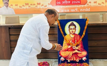 Hardoi : समाज में शांति और भाईचारे के लिए बुद्ध के विचार जरूरी- अजीत सिंह बब्बन