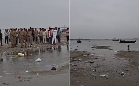 बलिया में दर्दनाक हादसा: मुंडन संस्कार के दौरान गंगा में चार लोग डूबे, SDRF तलाश में जुटी। 