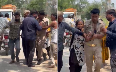 सम्भल में पुलिस पर हमला: चोरी के आरोपी को छुड़ाने के लिए ग्रामीणों का बवाल, वर्दी फाड़ी – 8 नामजद।