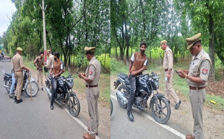 Saharanpur: मुख्यमंत्री योगी आदित्यनाथ के प्रस्तावित दौरे को लेकर गागलहेड़ी में सघन चेकिंग अभियान। 