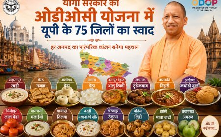 Lucknow: योगी सरकार की ओडीओसी योजना में यूपी के 75 जिलों का स्वाद: हर जनपद का पारंपरिक व्यंजन बनेगा पहचान। 