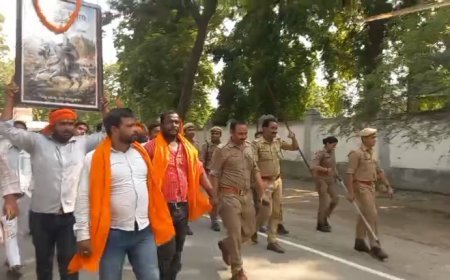Ballia : महाराणा प्रताप की प्रतिमा पर माल्यार्पण से रोकने पर बलिया में भारी विरोध प्रदर्शन