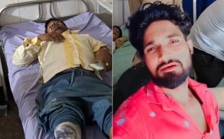 Hardoi : तेज रफ्तार बुलेट की टक्कर से मजदूर की जान गई, ठेकेदार समेत दो घायल