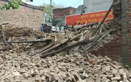 Sambhal : सम्भल में बारूद का कहर: जर्जर मकान में भीषण धमाका, गांव दहला, कई पशु घायल