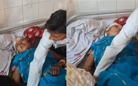 Hardoi  : स्पीड ब्रेकर पर बाइक से गिरकर महिला गंभीर रूप से घायल, मेडिकल कॉलेज रेफर