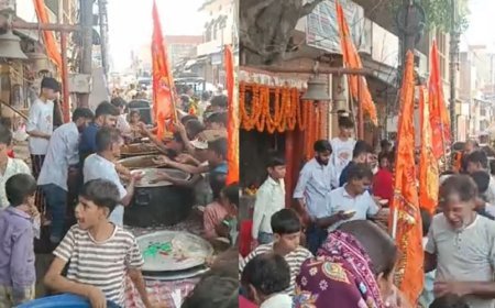 Hardoi : साण्डी में दूसरे बड़े मंगल पर उमड़ी श्रद्धा, जगह-जगह भंडारों में भक्तों ने छका प्रसाद