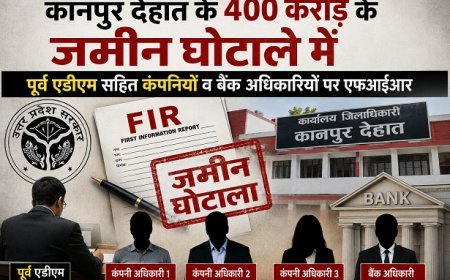 कानपुर देहात के 400 करोड़ के जमीन घोटाले में पूर्व एडीएम सहित कंपनियों व बैंक अधिकारियों पर एफआईआर।