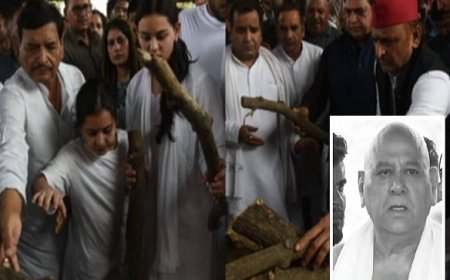 बैकुंठधाम में नम आंखों से प्रतीक यादव को अंतिम विदाई, ससुर अरविंद सिंह बिष्ट ने दी मुखाग्नि। 