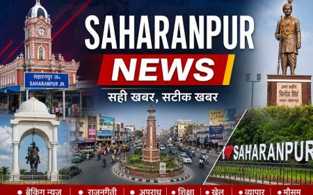 Saharanpur: आगामी त्योहारों के मद्देनज़र सहारनपुर में डीएम-एसएसपी का फ्लैग मार्च। 