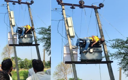 Sitapur : बिजली लाइन ठीक करते समय करंट लगने से युवक की मौत, विभाग पर लापरवाही का आरोप