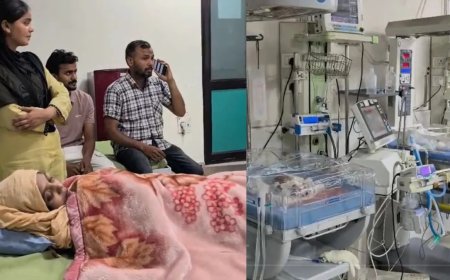 उत्तर प्रदेश के मुरादाबाद में चिकित्सा जगत का अनोखा चमत्कार, एक निजी अस्पताल में महिला ने एक साथ चार बच्चों को दिया जन्म।