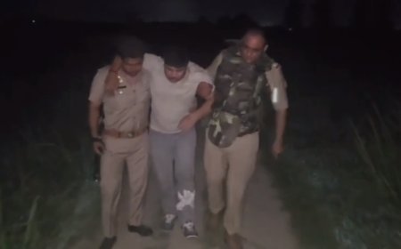 Amroha: मुठभेड़ में तीन आरोपी गिरफ्तार। 